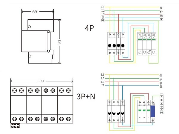 防雷器型號尺寸情況