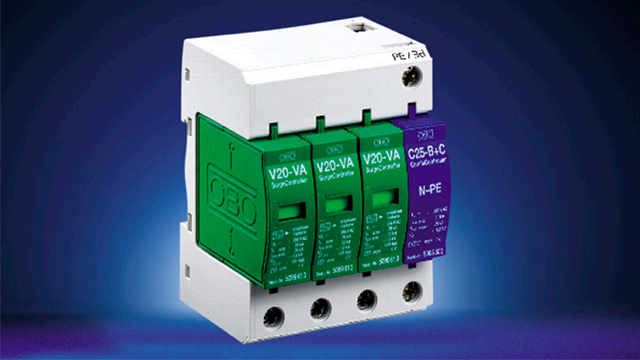 德國OBO V20-VA零漏電電流電源防雷器【光束防雷】